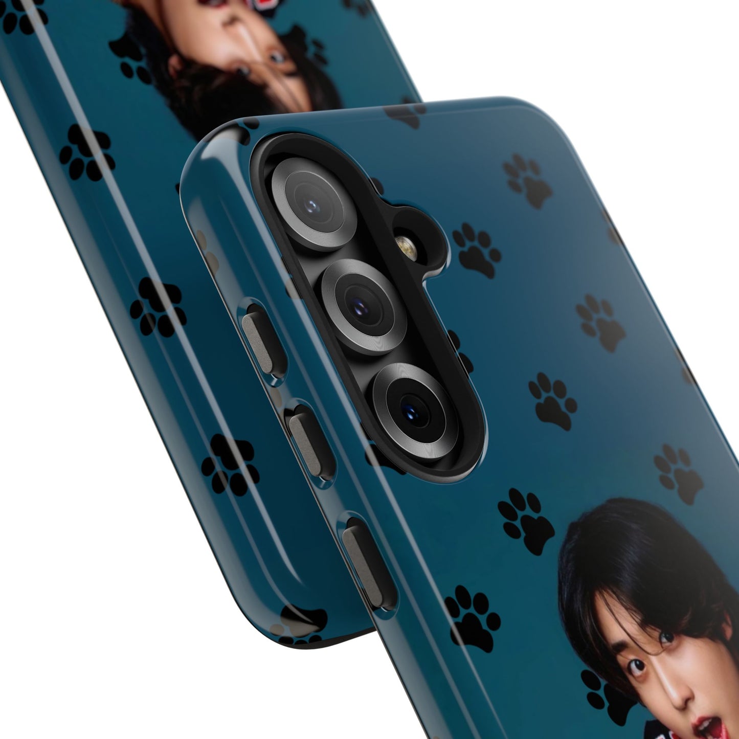 Han Jisung Paw Pattern Tough Phone Case — Photo Graphic Design