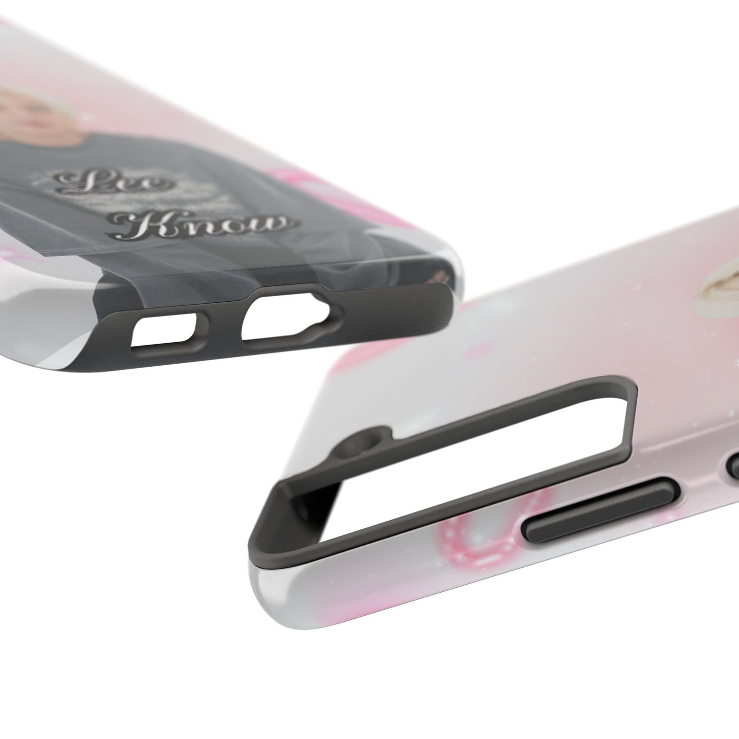 Lee Know Tough Phone Case — Pink Heart Photo Design