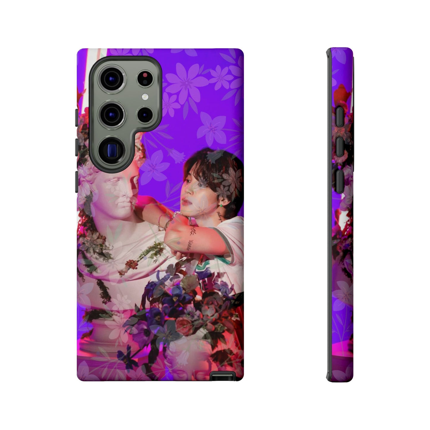 Park Jimin Phone Case — Retro Floral Phone Cover