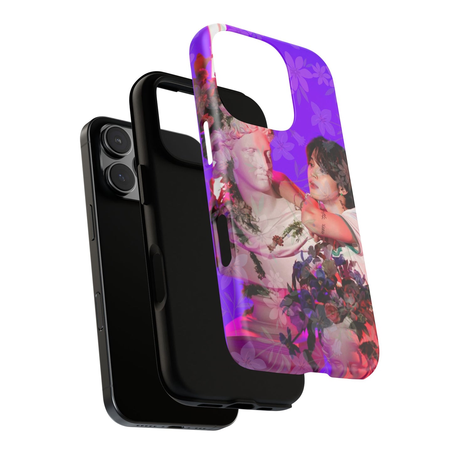 Park Jimin Phone Case — Retro Floral Phone Cover