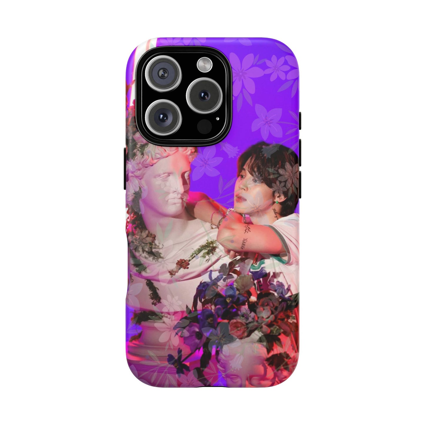 Park Jimin Phone Case — Retro Floral Phone Cover