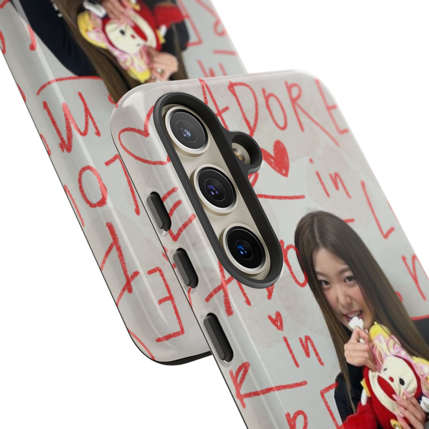 Yoonchae Phone Case — Adore Graffiti Heart Background