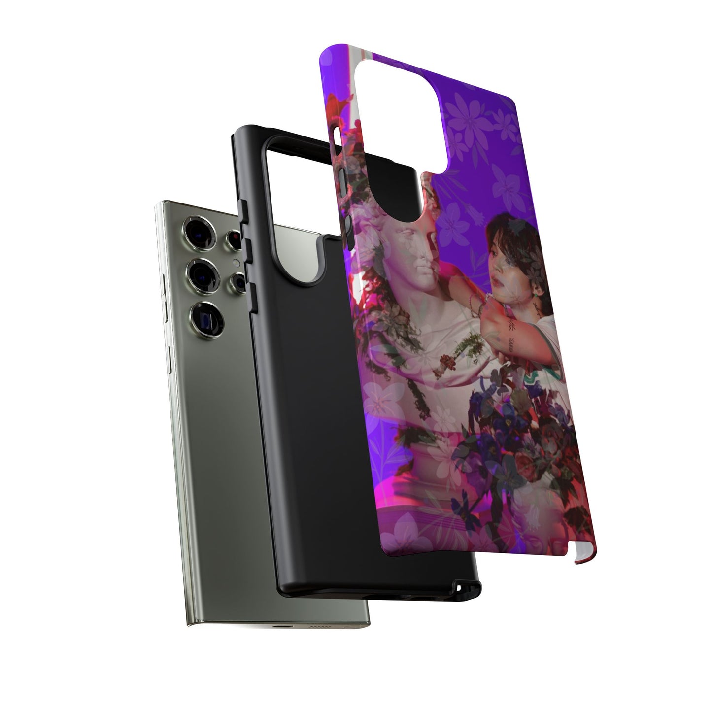 Park Jimin Phone Case — Retro Floral Phone Cover