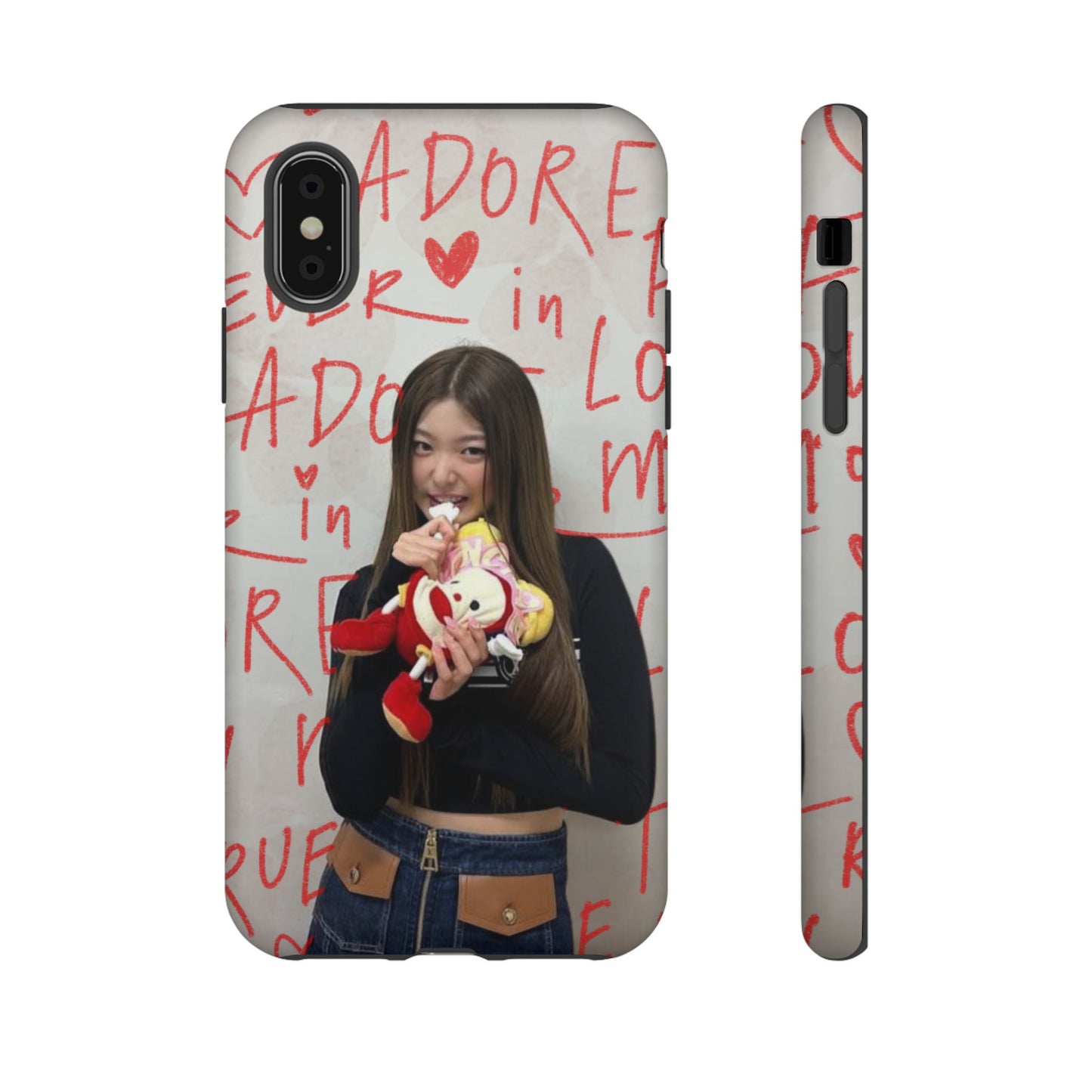 Yoonchae Phone Case — Adore Graffiti Heart Background