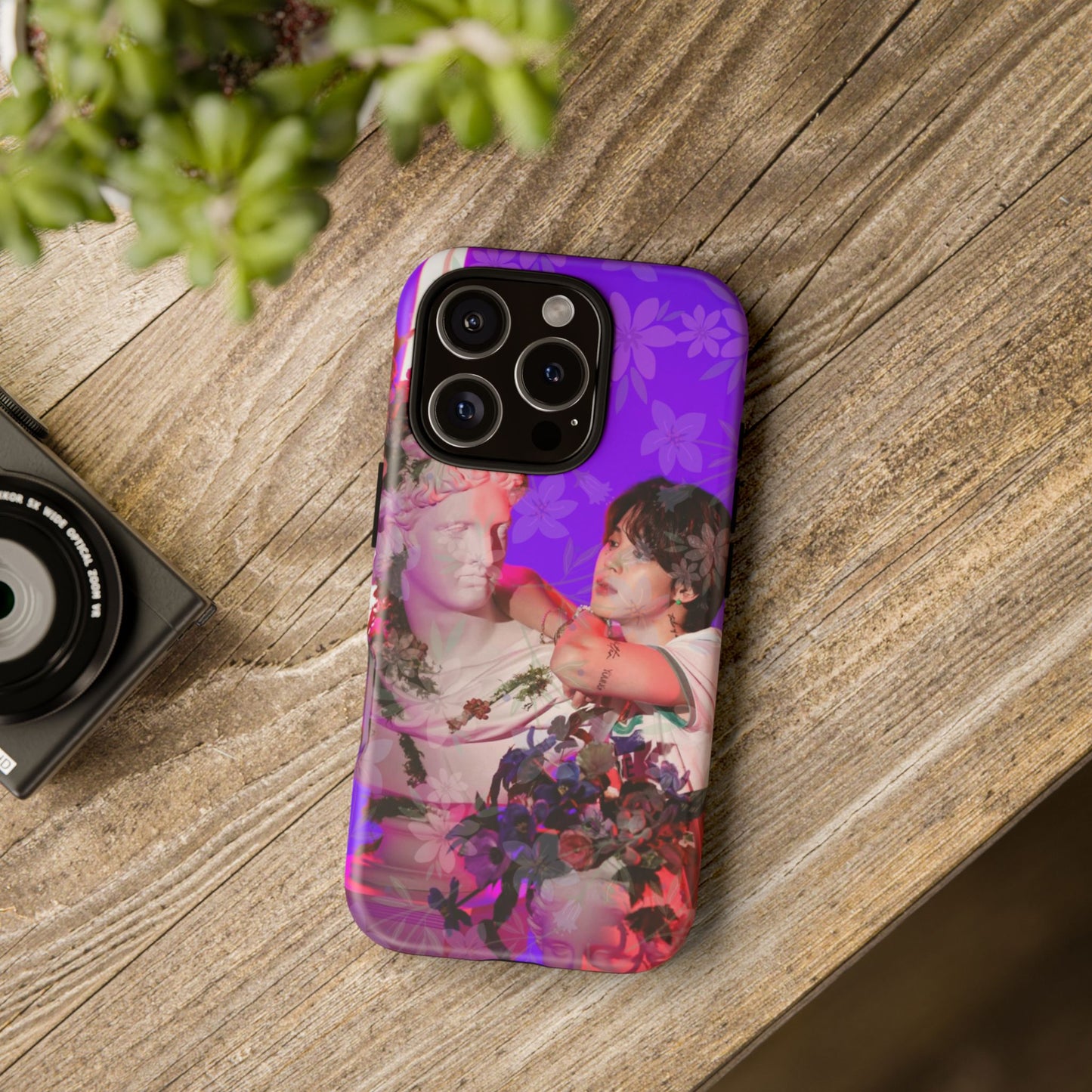 Park Jimin Phone Case — Retro Floral Phone Cover