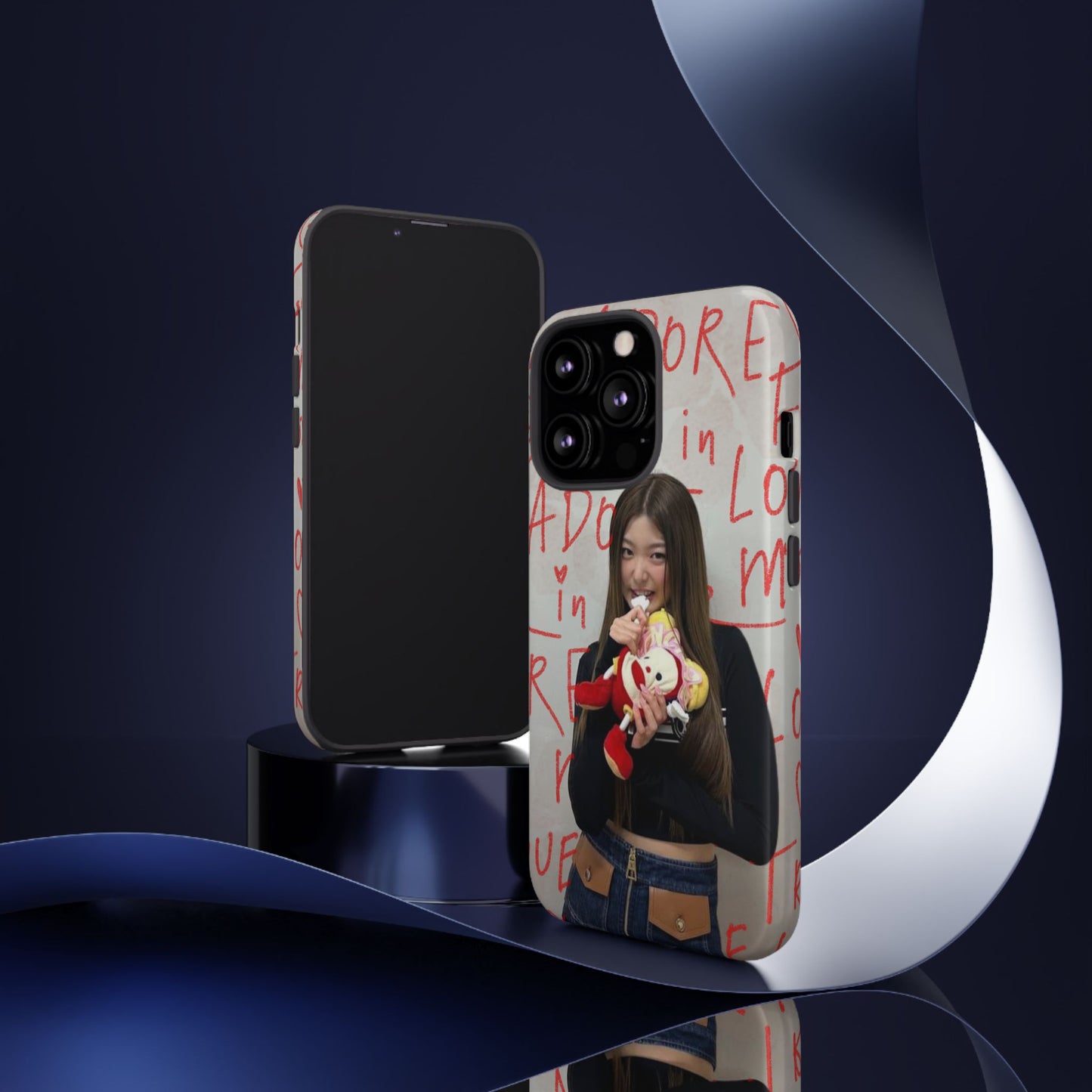 Yoonchae Phone Case — Adore Graffiti Heart Background