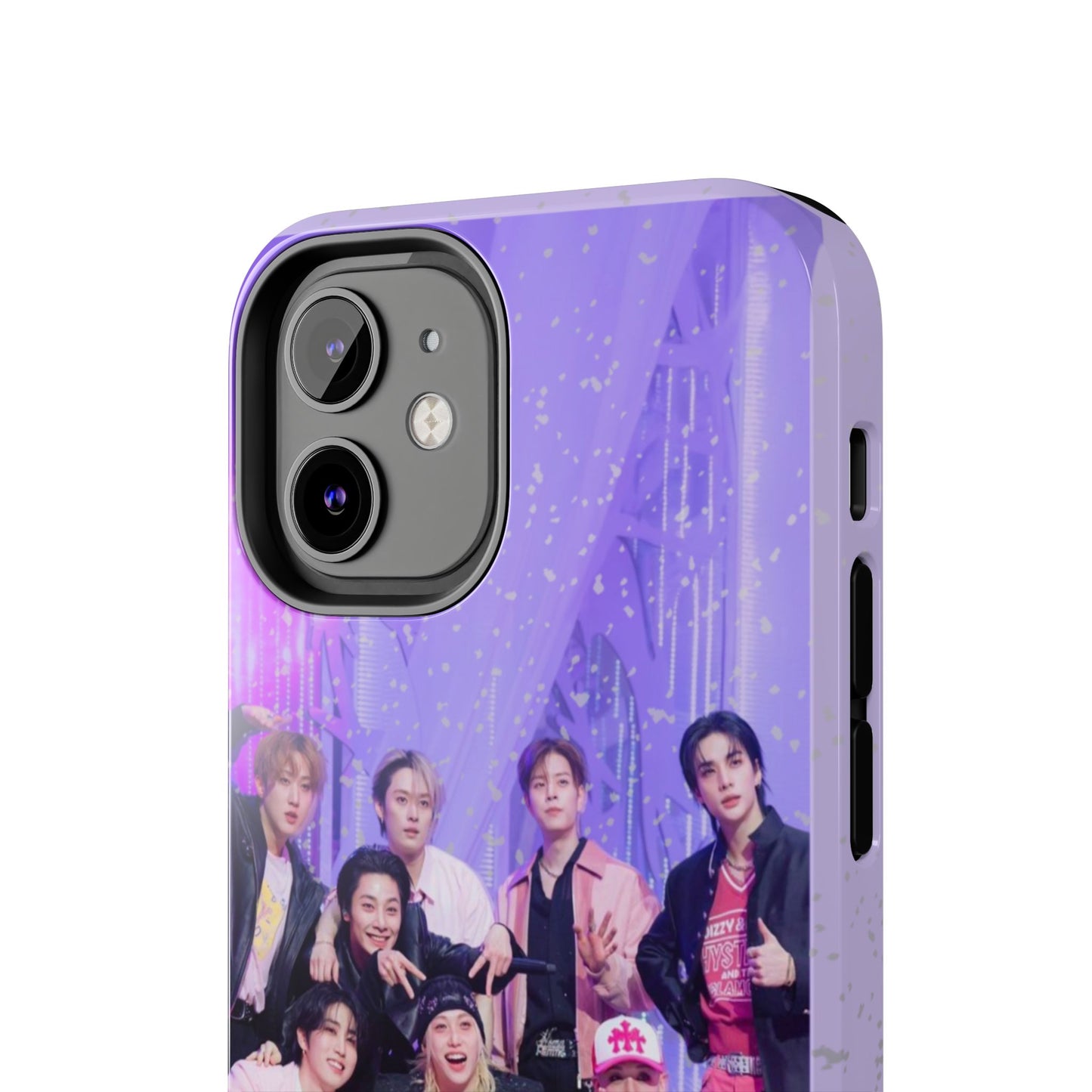 Stray Kids Photo Tough Phone Case — "You Make Stray Kids Stay" Purple K‑Pop Protective Cover