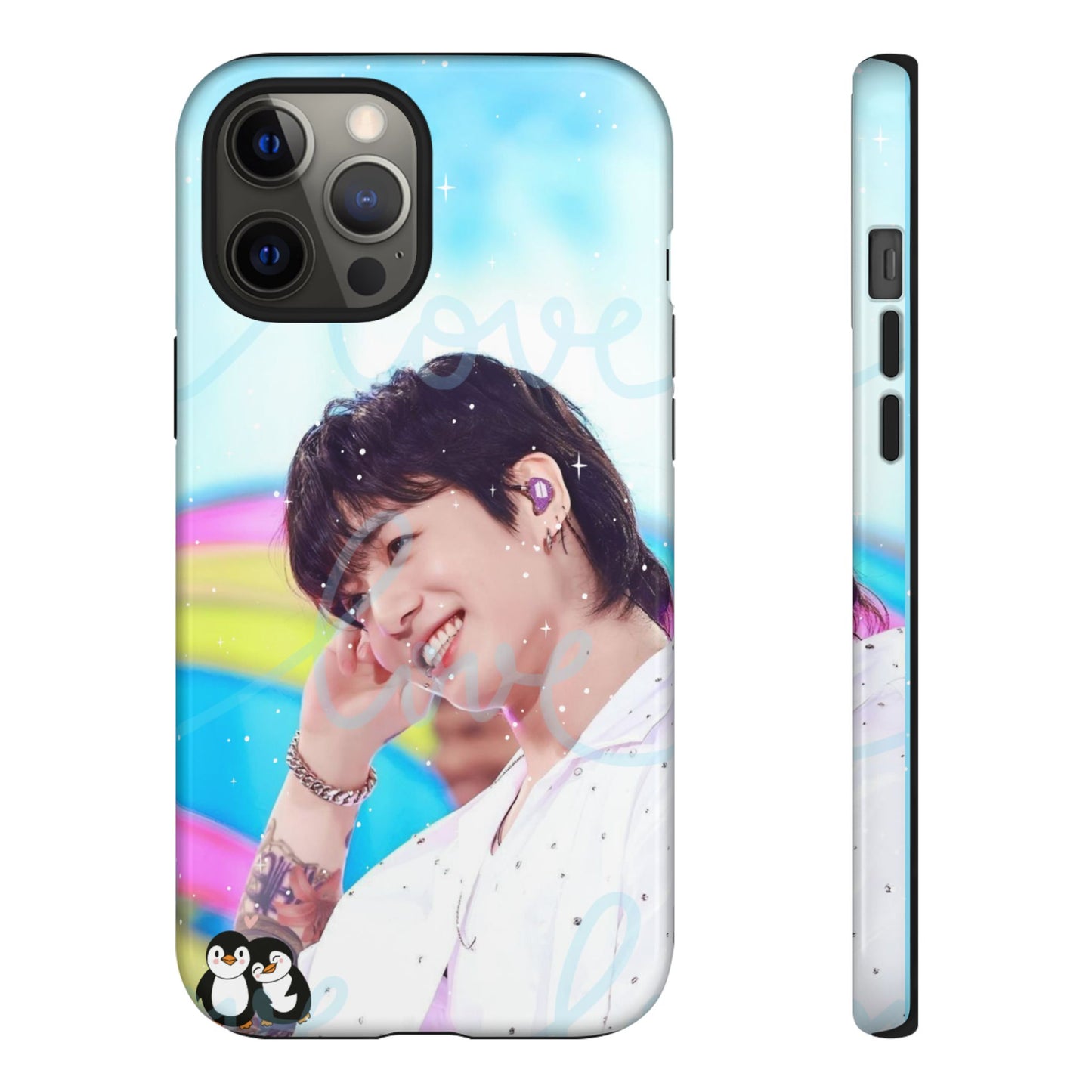 Jungkook Phone Case - Love Rainbow Kpop Design