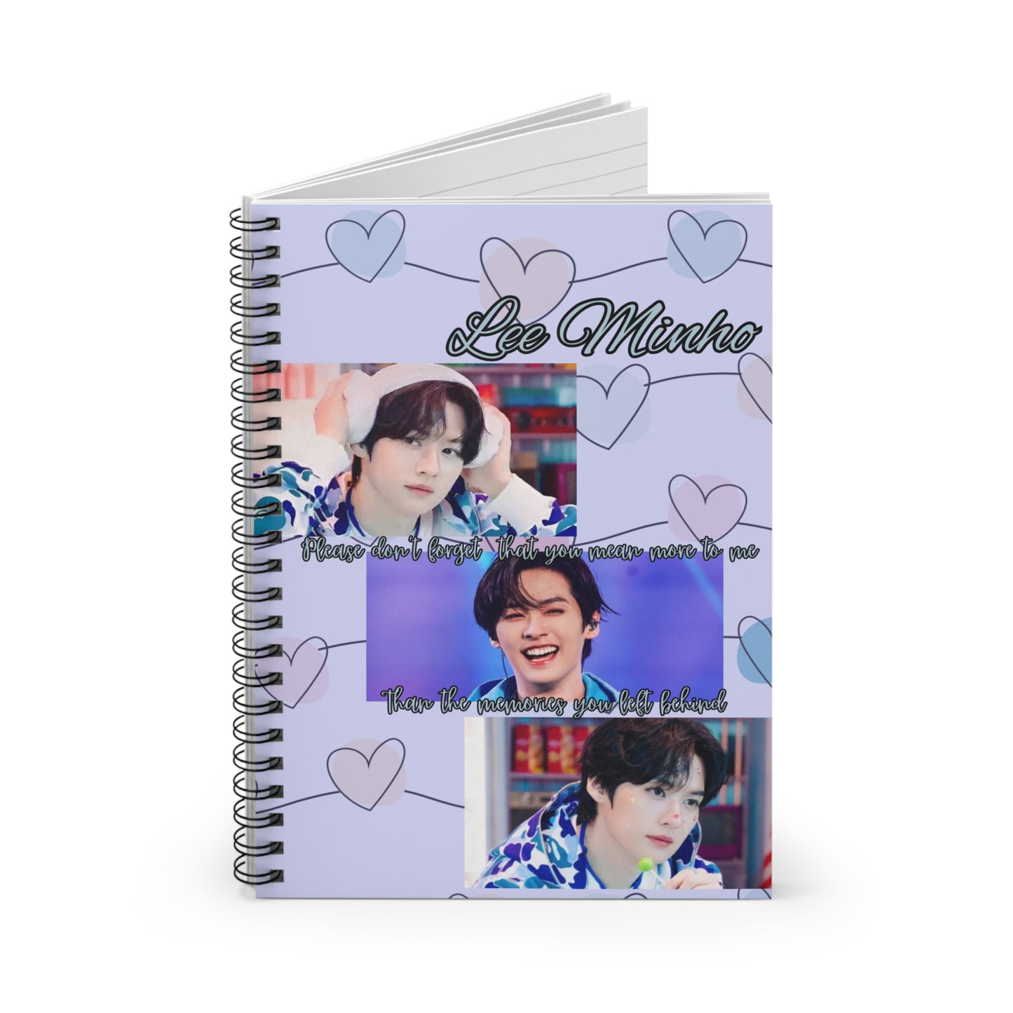 Lee Minho Spiral Notebook — K‑Pop Fan Journal (Ruled)