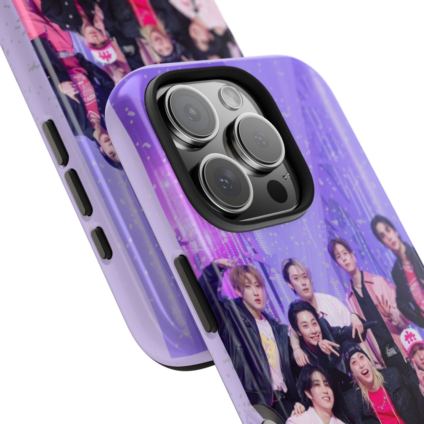 Stray Kids Photo Tough Phone Case — "You Make Stray Kids Stay" Purple K‑Pop Protective Cover
