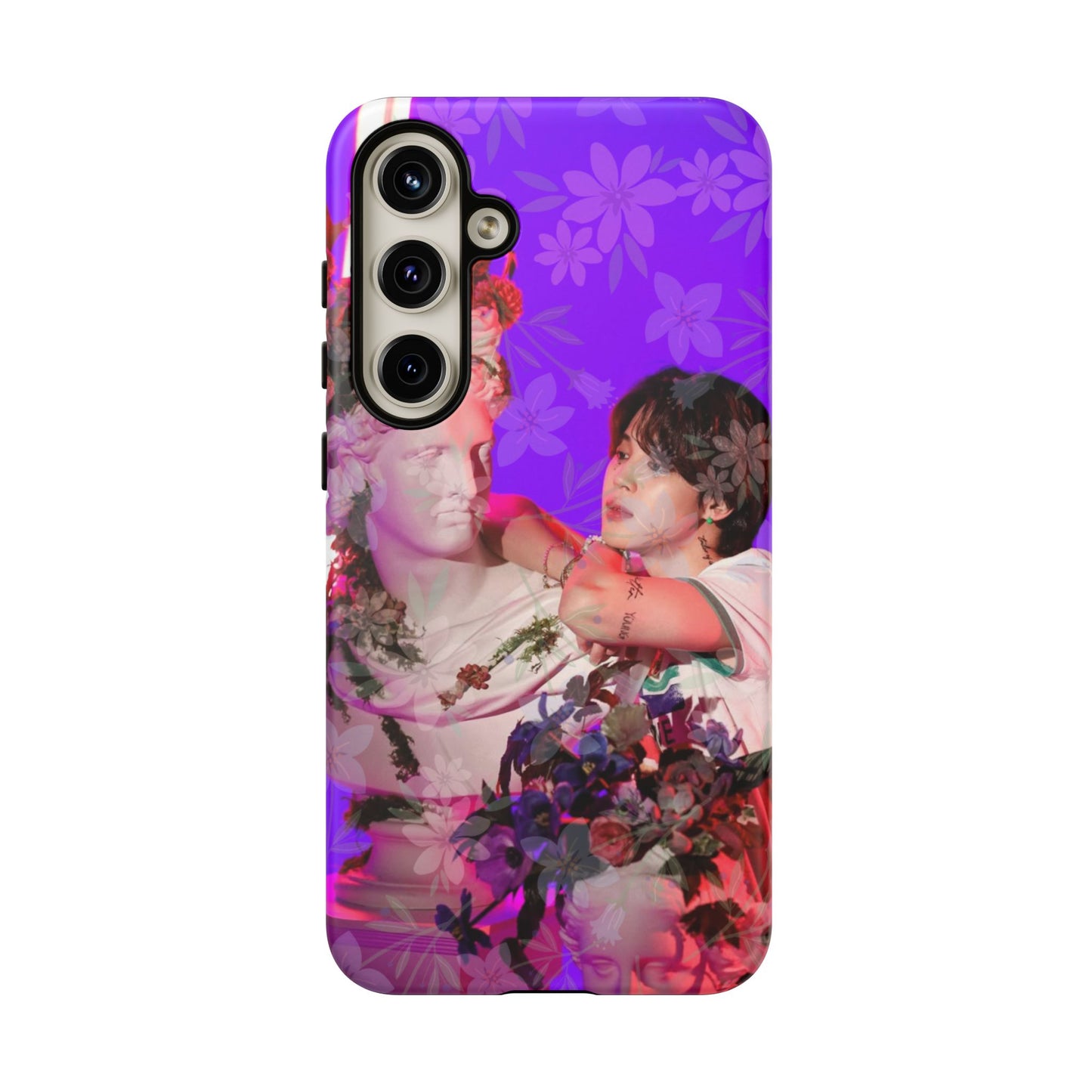 Park Jimin Phone Case — Retro Floral Phone Cover