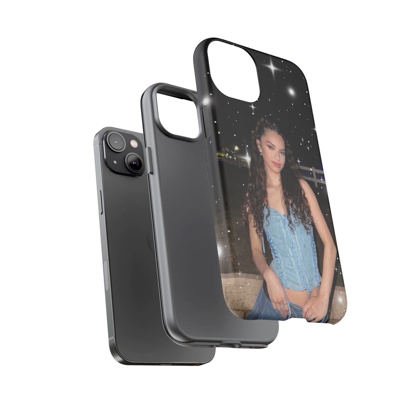 Daniela Phone Case — Glam Night Photo Sparkle Design