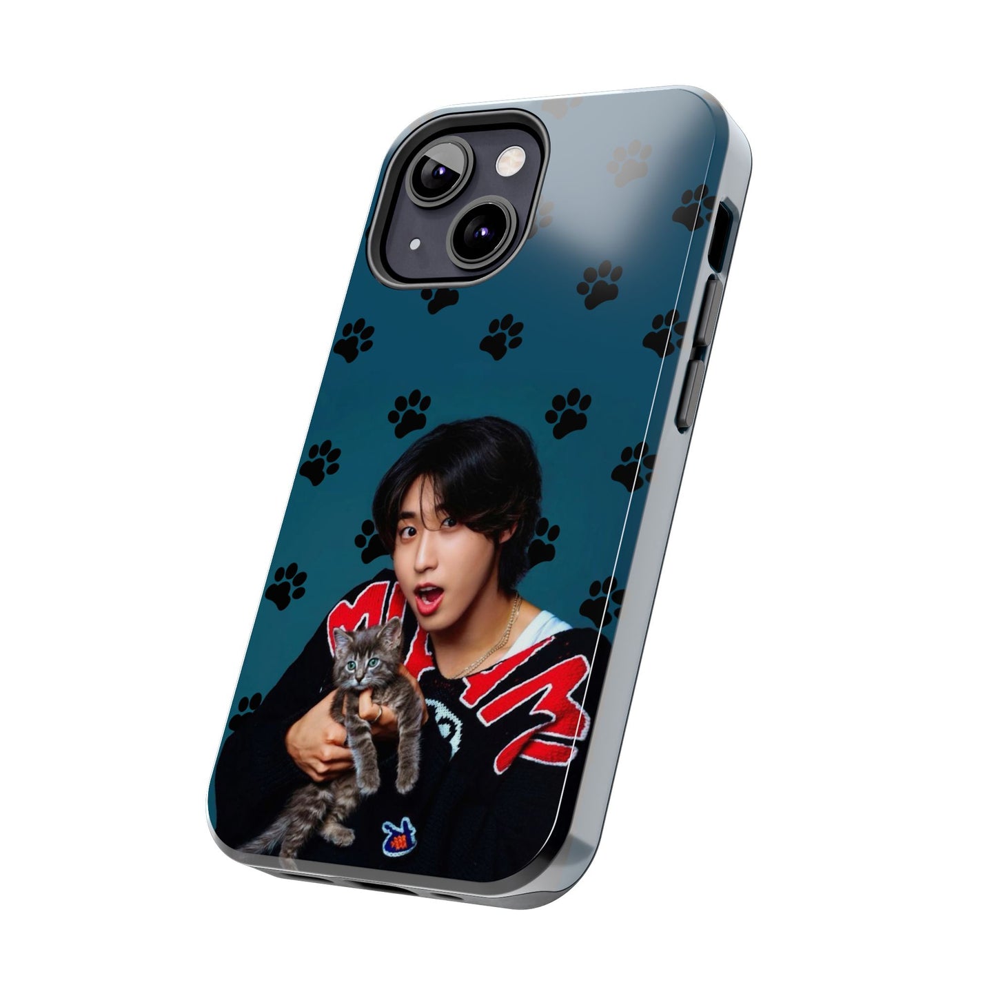 Han Jisung Paw Pattern Tough Phone Case — Photo Graphic Design