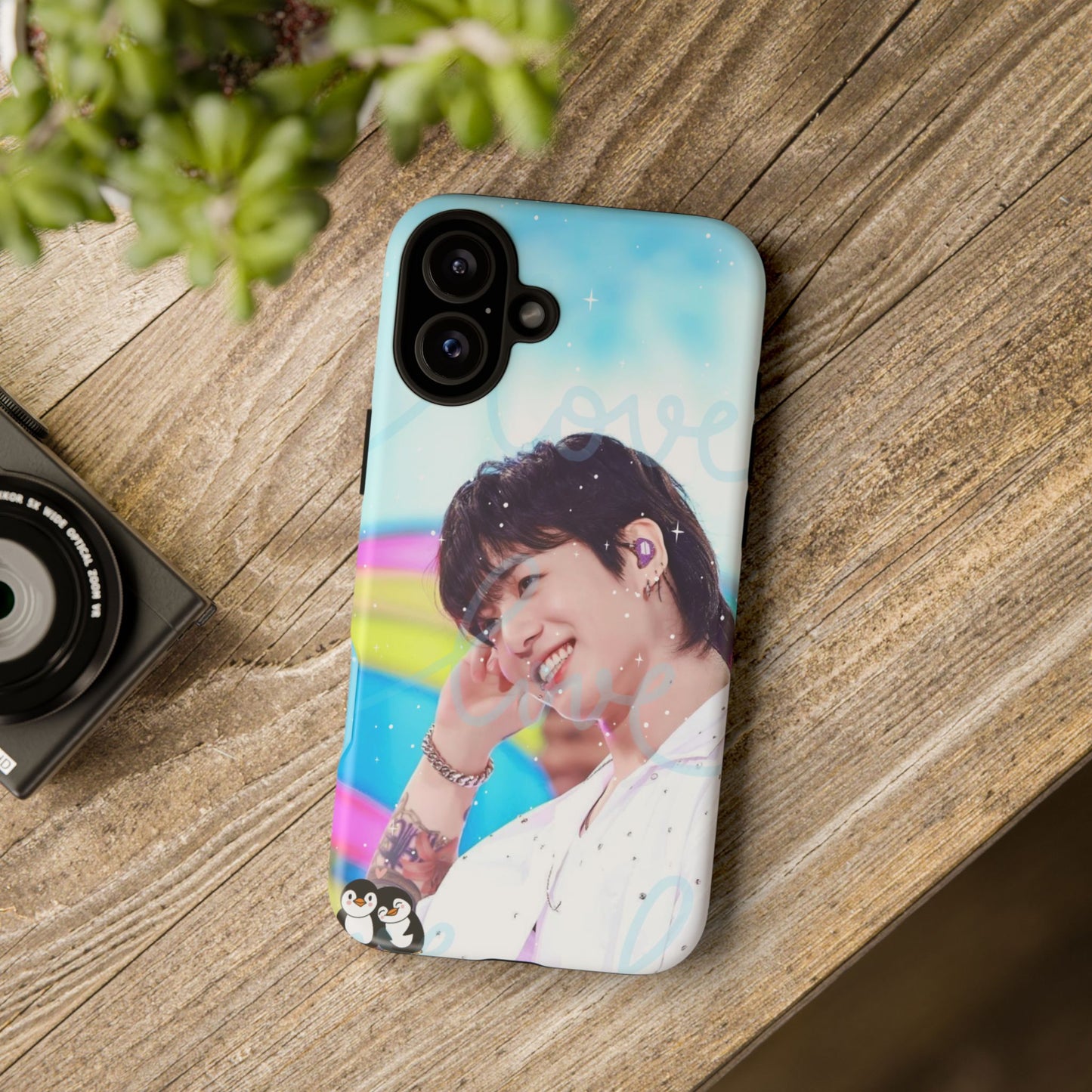Jungkook Phone Case - Love Rainbow Kpop Design