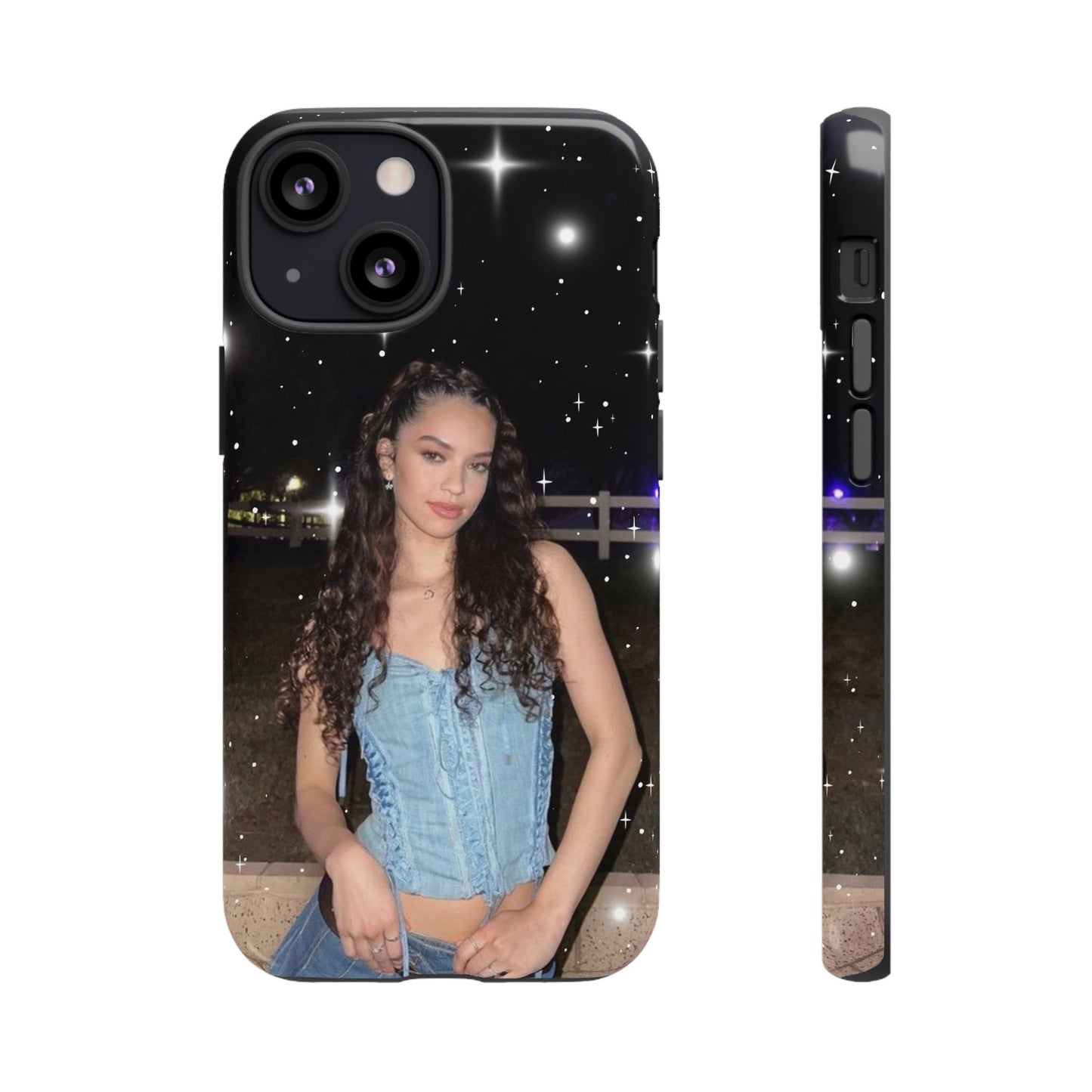 Daniela Phone Case — Glam Night Photo Sparkle Design