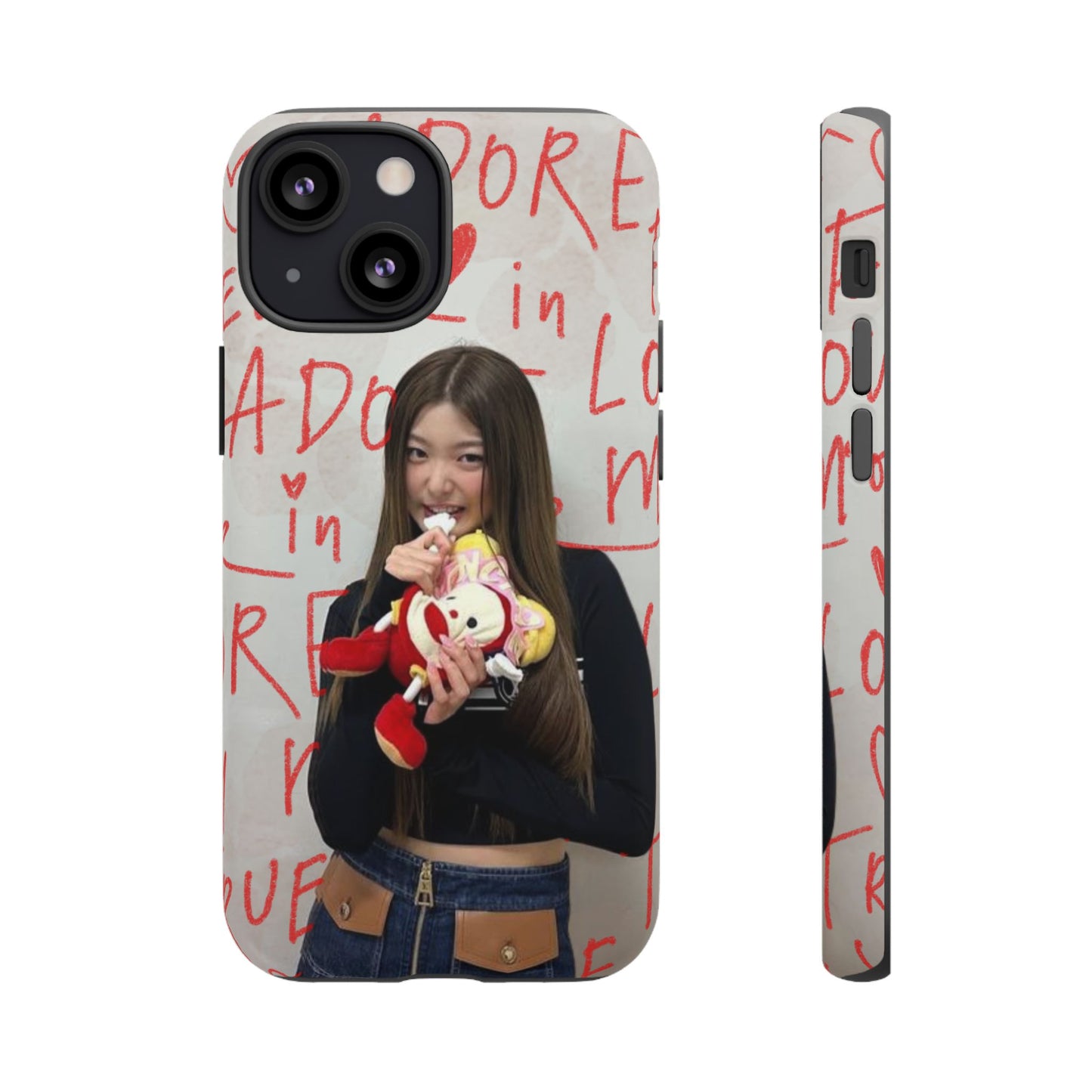 Yoonchae Phone Case — Adore Graffiti Heart Background