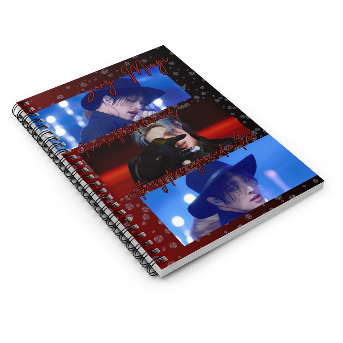 Song Mingi Spiral Notebook – Photo Collage Performance Design