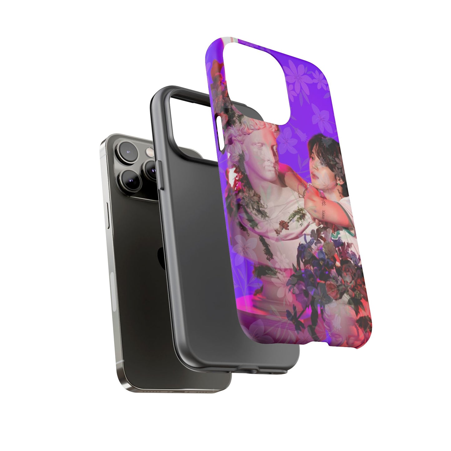 Park Jimin Phone Case — Retro Floral Phone Cover