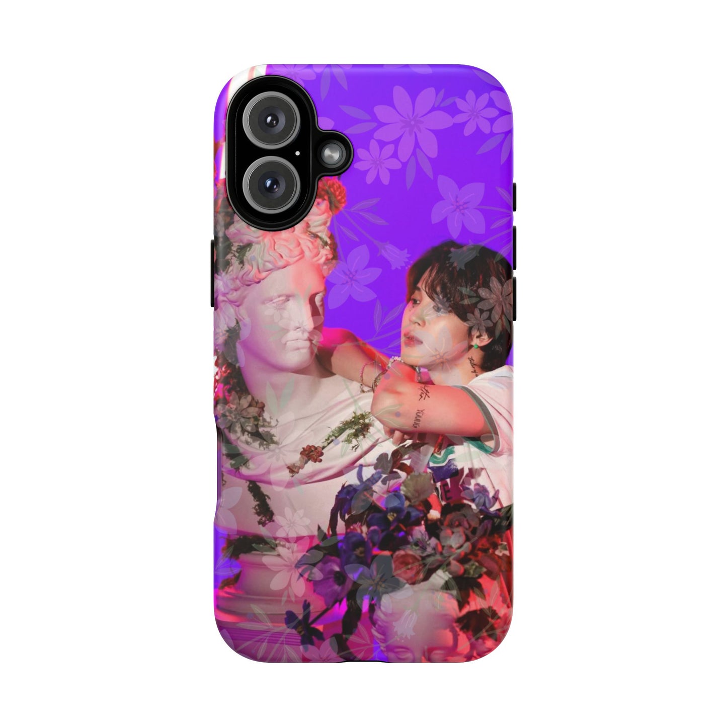 Park Jimin Phone Case — Retro Floral Phone Cover