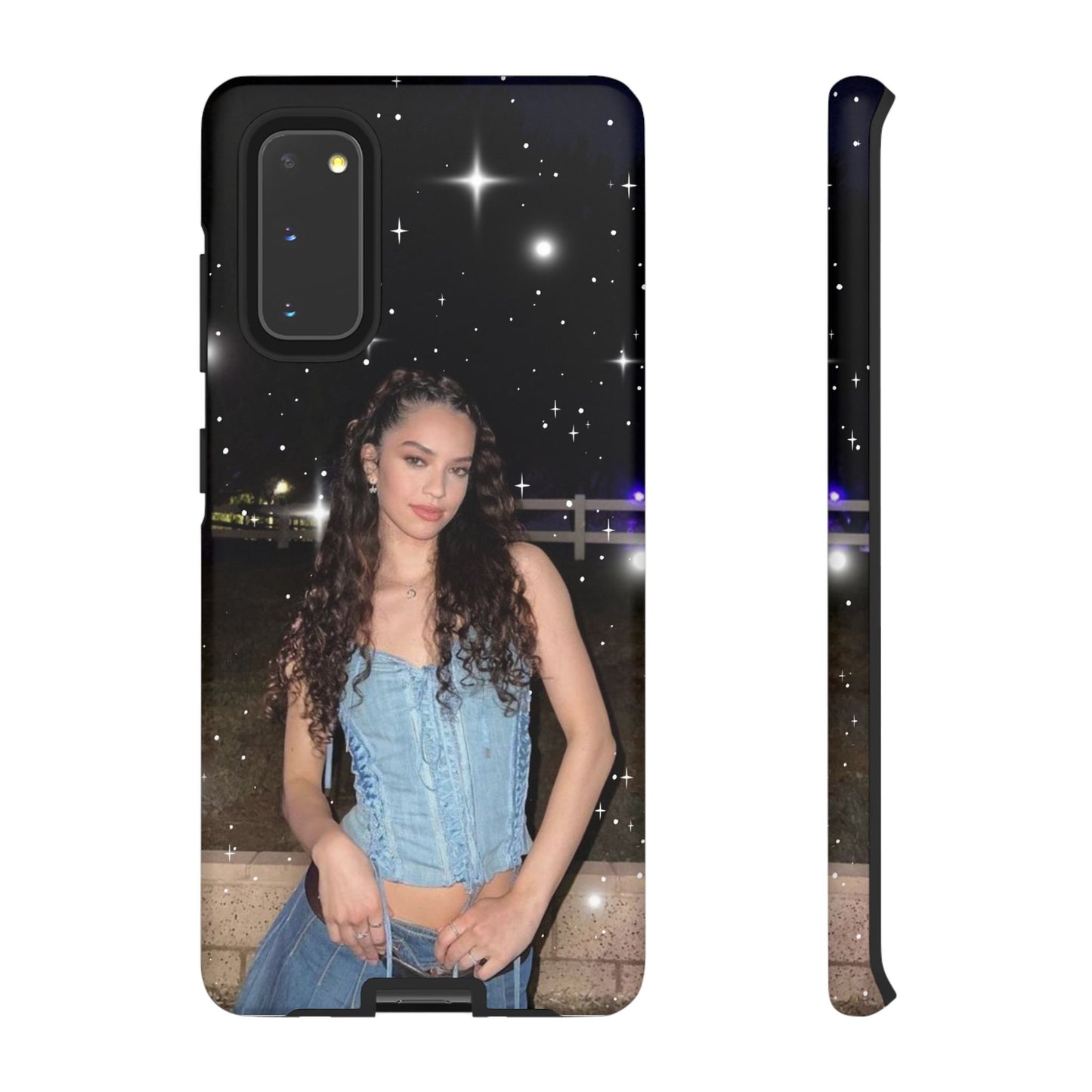 Daniela Phone Case — Glam Night Photo Sparkle Design