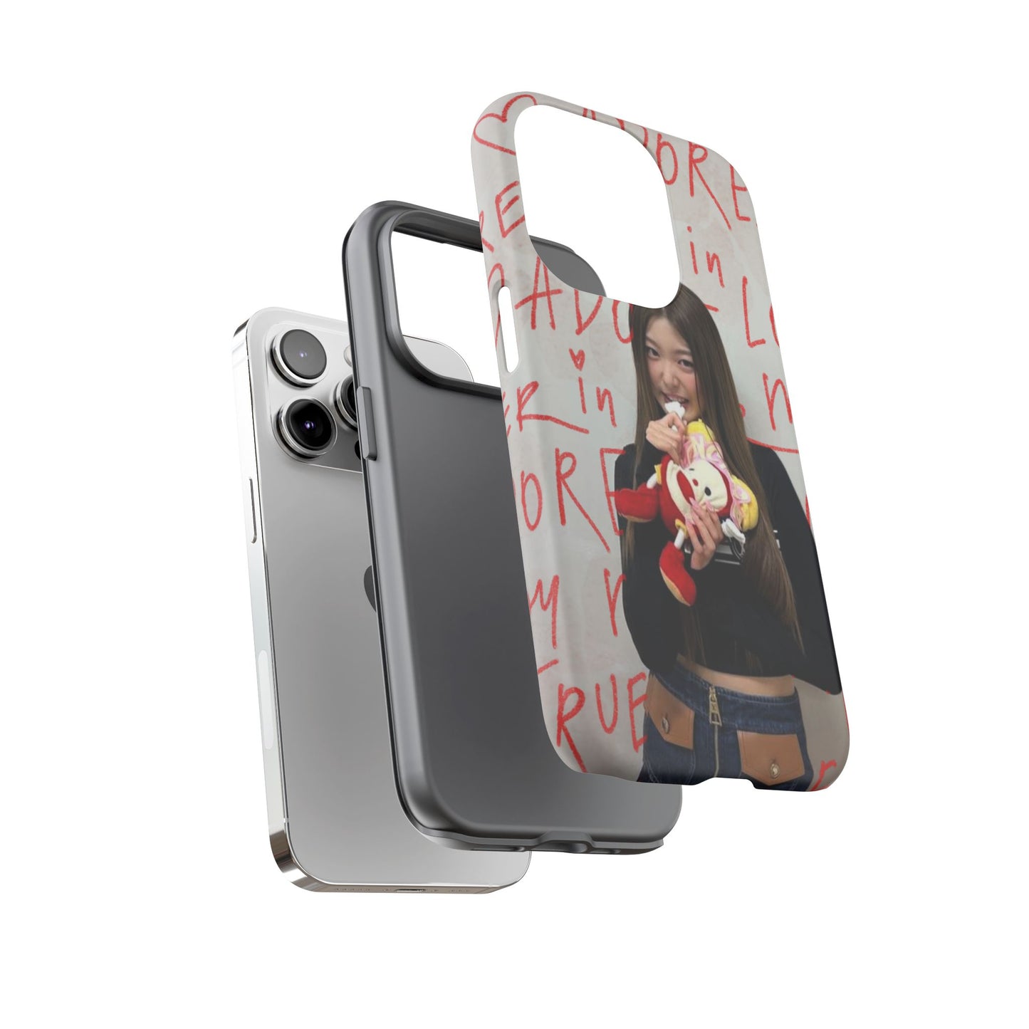 Yoonchae Phone Case — Adore Graffiti Heart Background