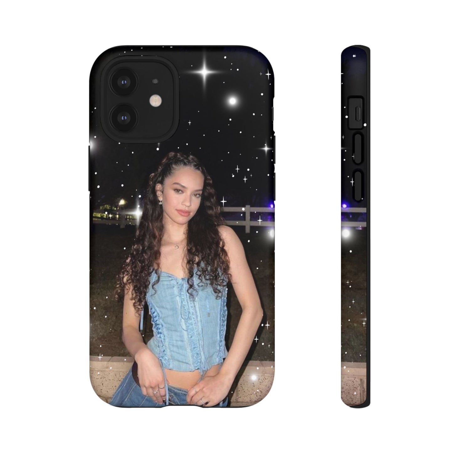 Daniela Phone Case — Glam Night Photo Sparkle Design