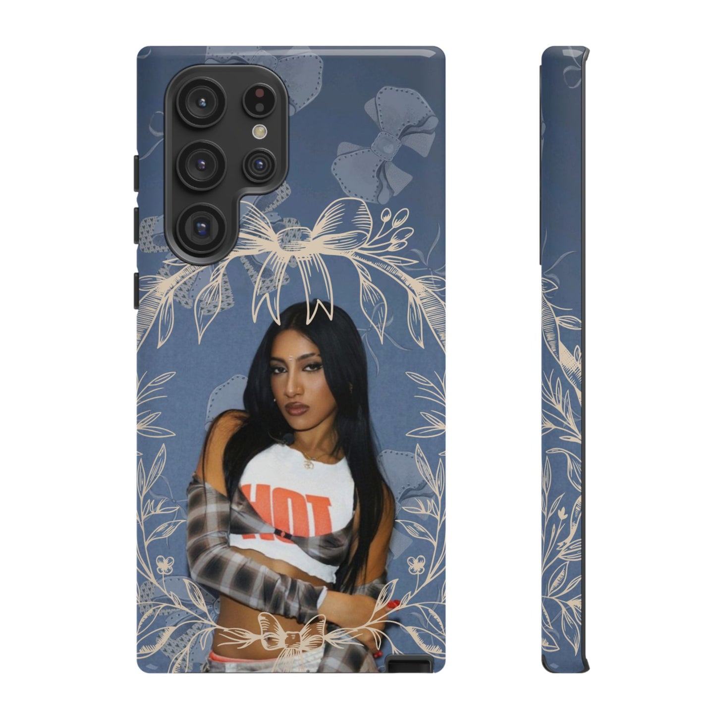 Lara Tough Phone Case — Protective Slim Case with Bow Wreath Design