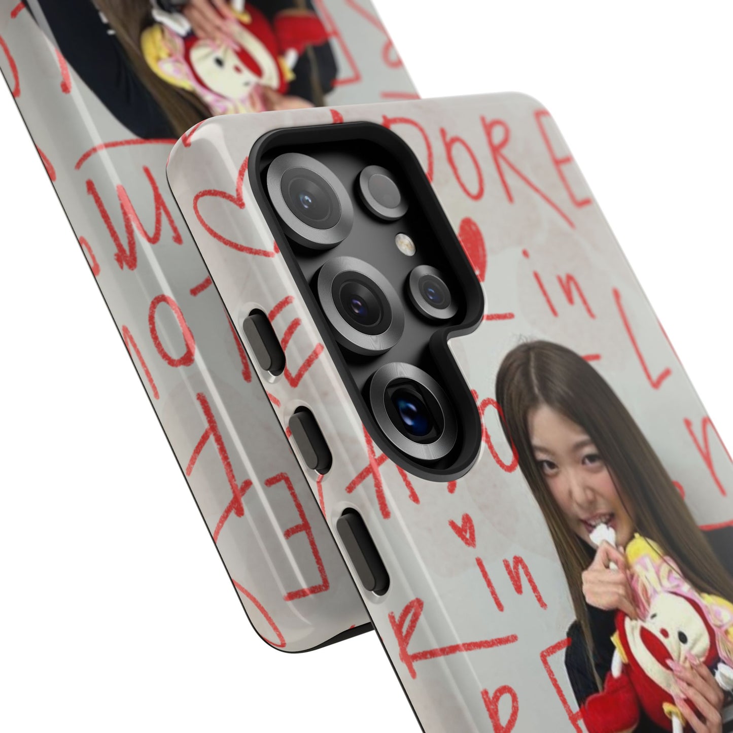 Yoonchae Phone Case — Adore Graffiti Heart Background