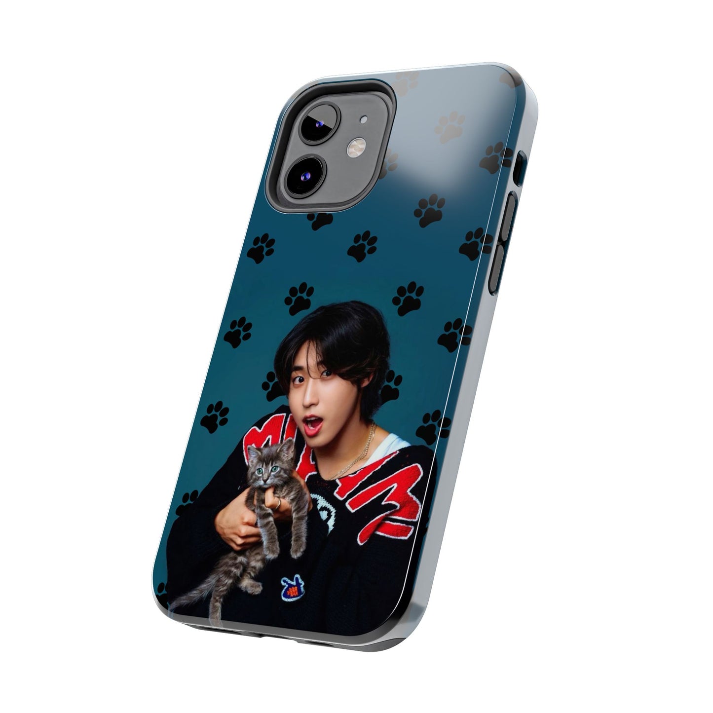 Han Jisung Paw Pattern Tough Phone Case — Photo Graphic Design
