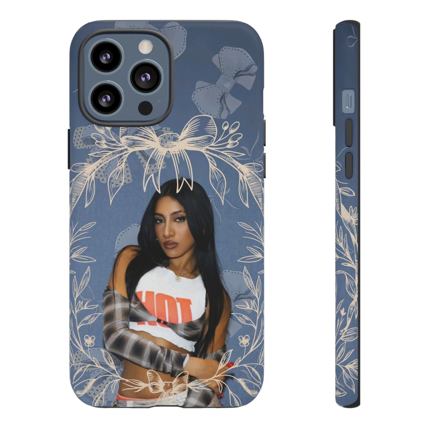 Lara Tough Phone Case — Protective Slim Case with Bow Wreath Design