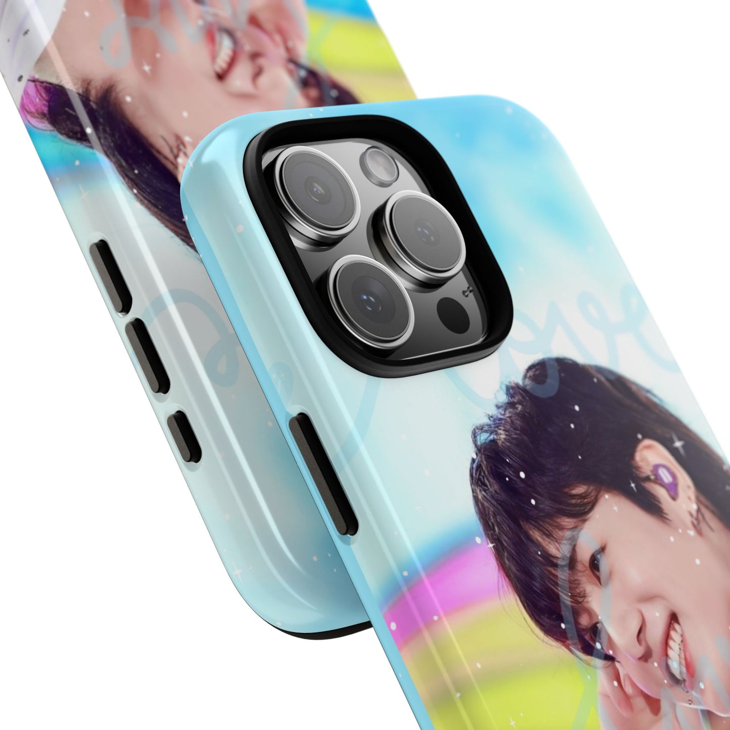 Jungkook Phone Case - Love Rainbow Kpop Design