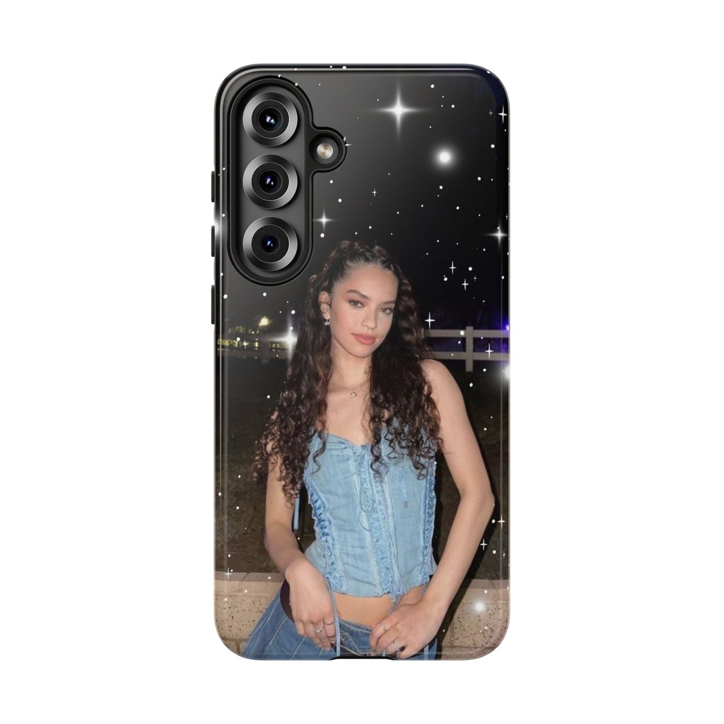 Daniela Phone Case — Glam Night Photo Sparkle Design