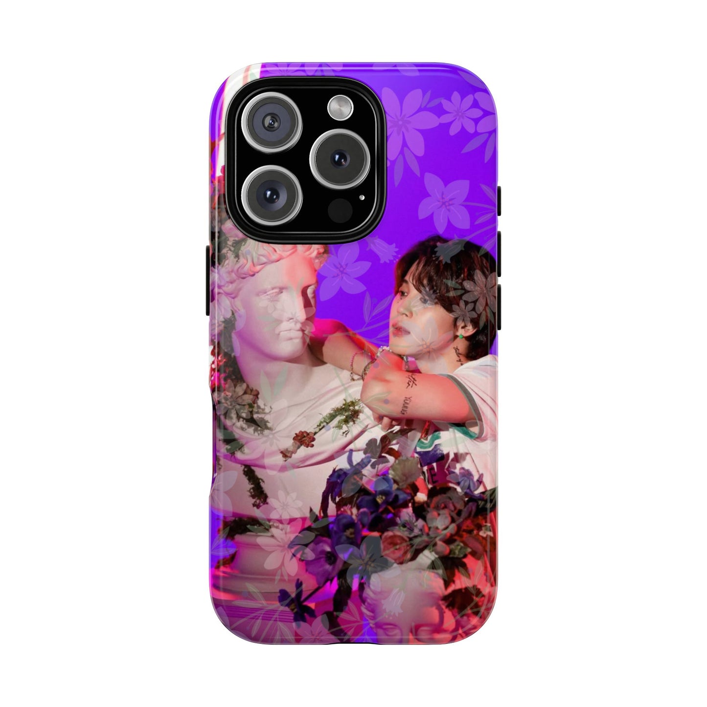 Park Jimin Phone Case — Retro Floral Phone Cover