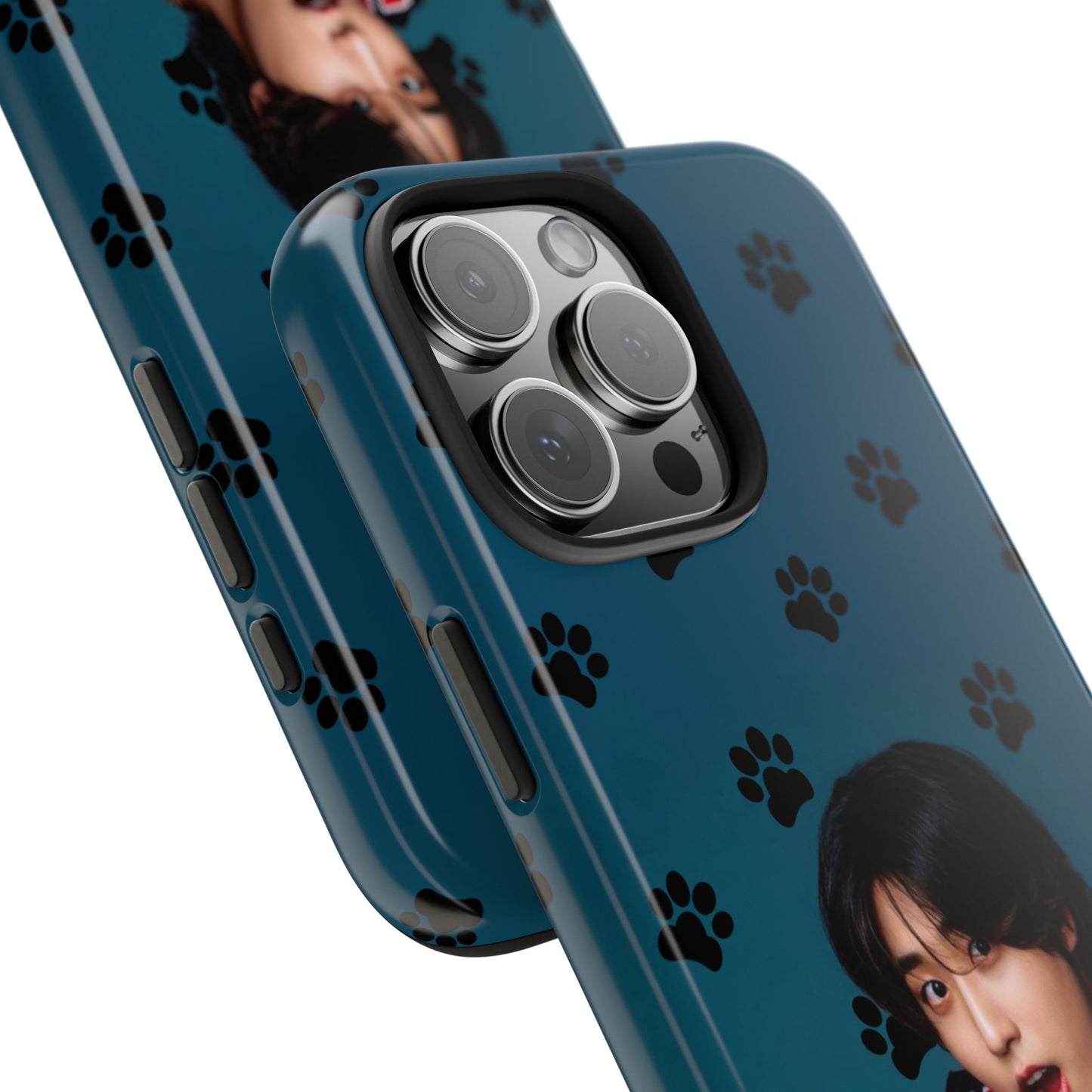 Han Jisung Paw Pattern Tough Phone Case — Photo Graphic Design