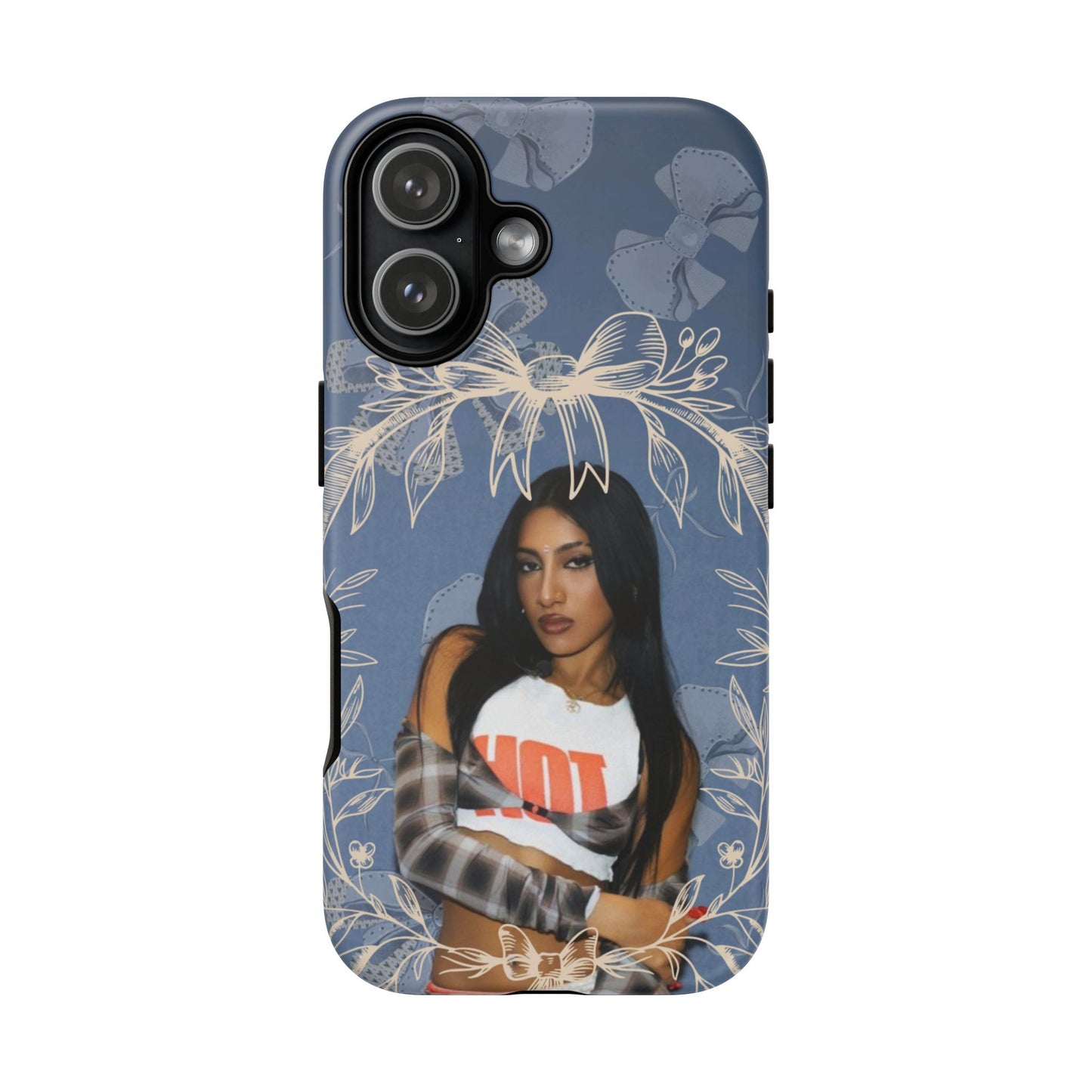Lara Tough Phone Case — Protective Slim Case with Bow Wreath Design
