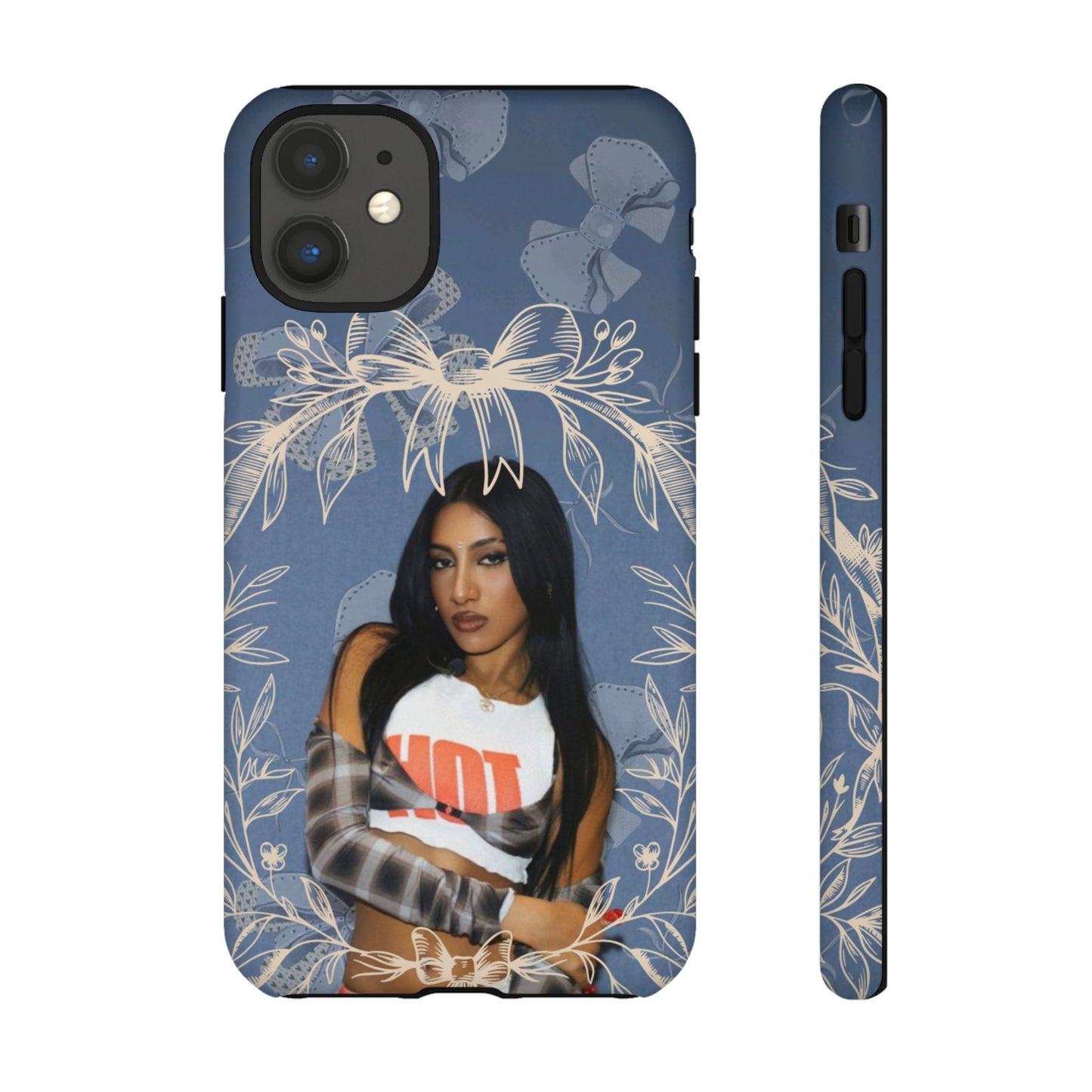 Lara Tough Phone Case — Protective Slim Case with Bow Wreath Design