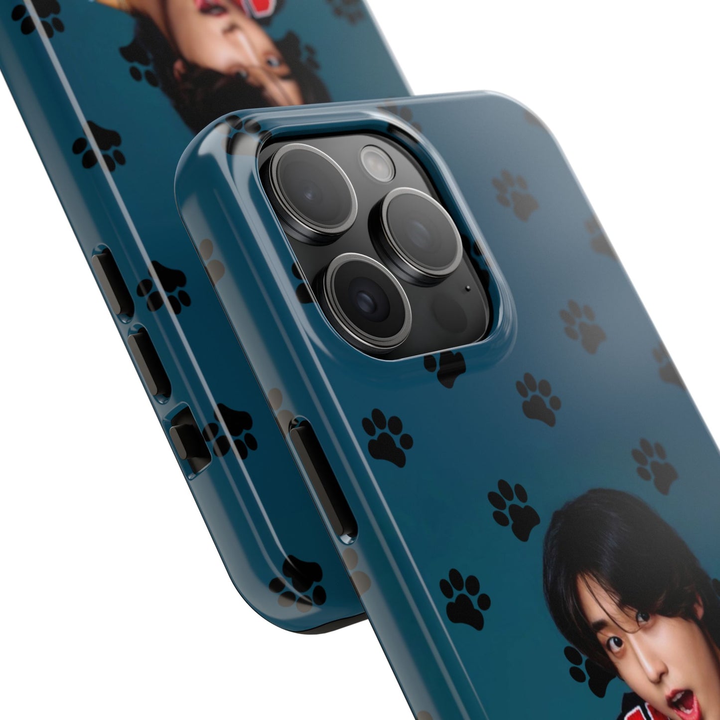 Han Jisung Paw Pattern Tough Phone Case — Photo Graphic Design