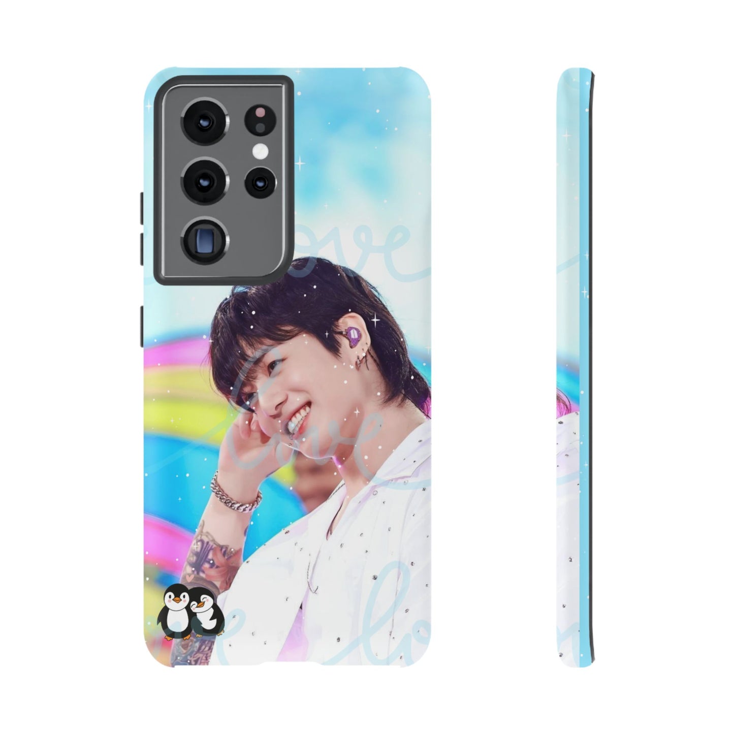 Jungkook Phone Case - Love Rainbow Kpop Design