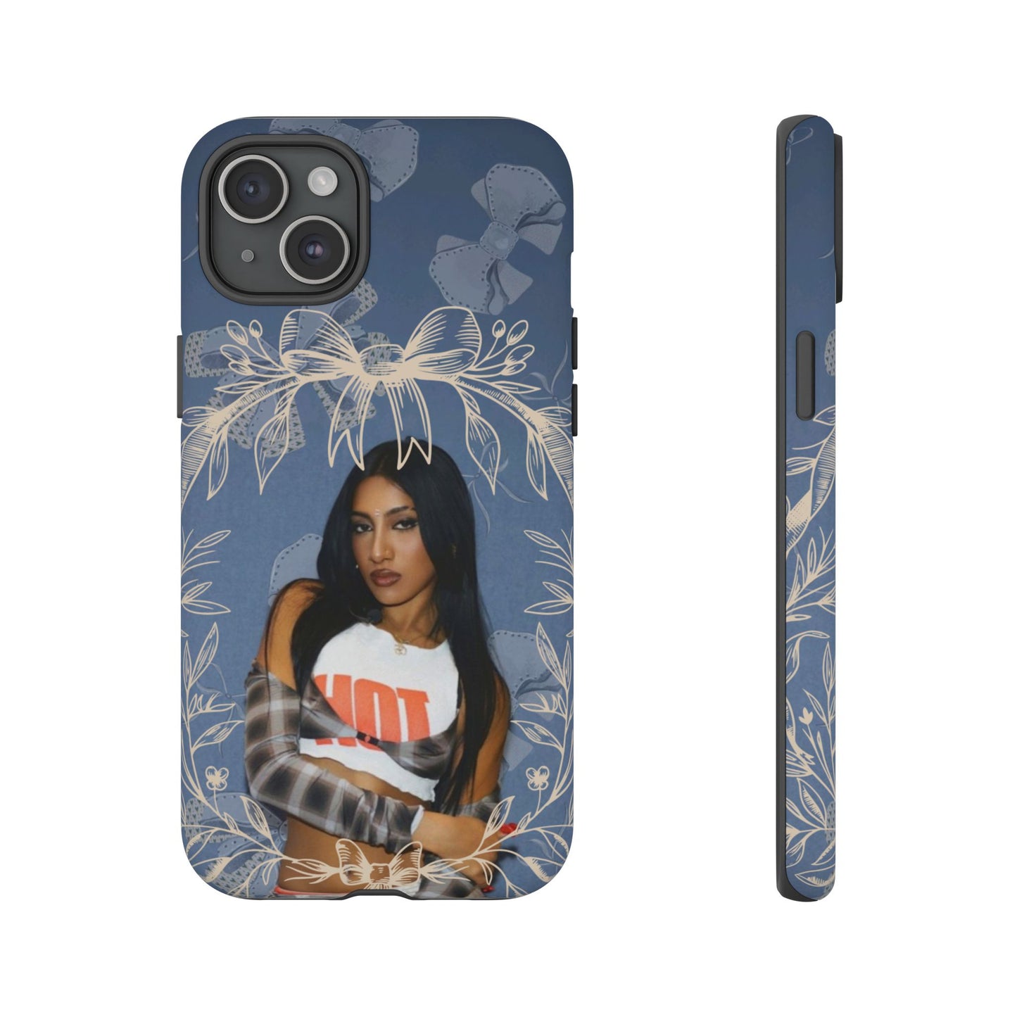 Lara Tough Phone Case — Protective Slim Case with Bow Wreath Design