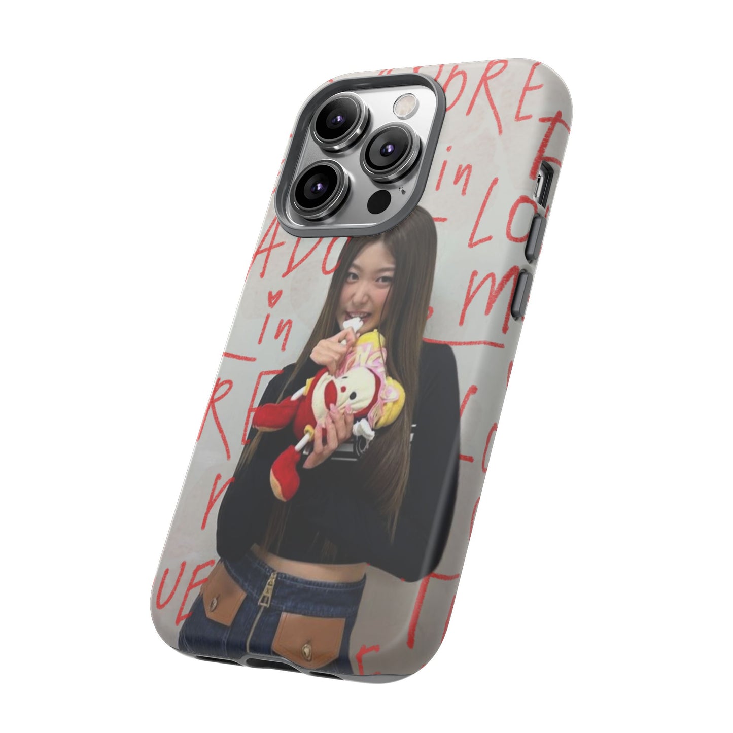 Yoonchae Phone Case — Adore Graffiti Heart Background