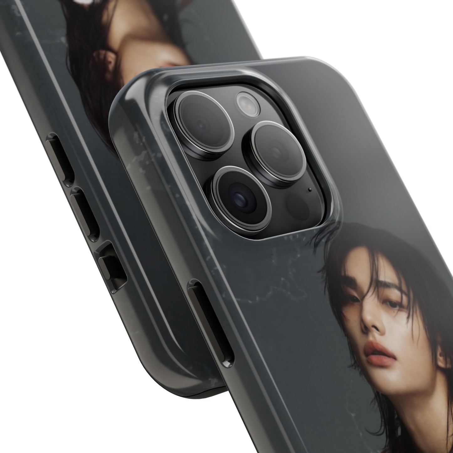 Hyunjin Tough Phone Case — Moody Portrait Slim Protective Case