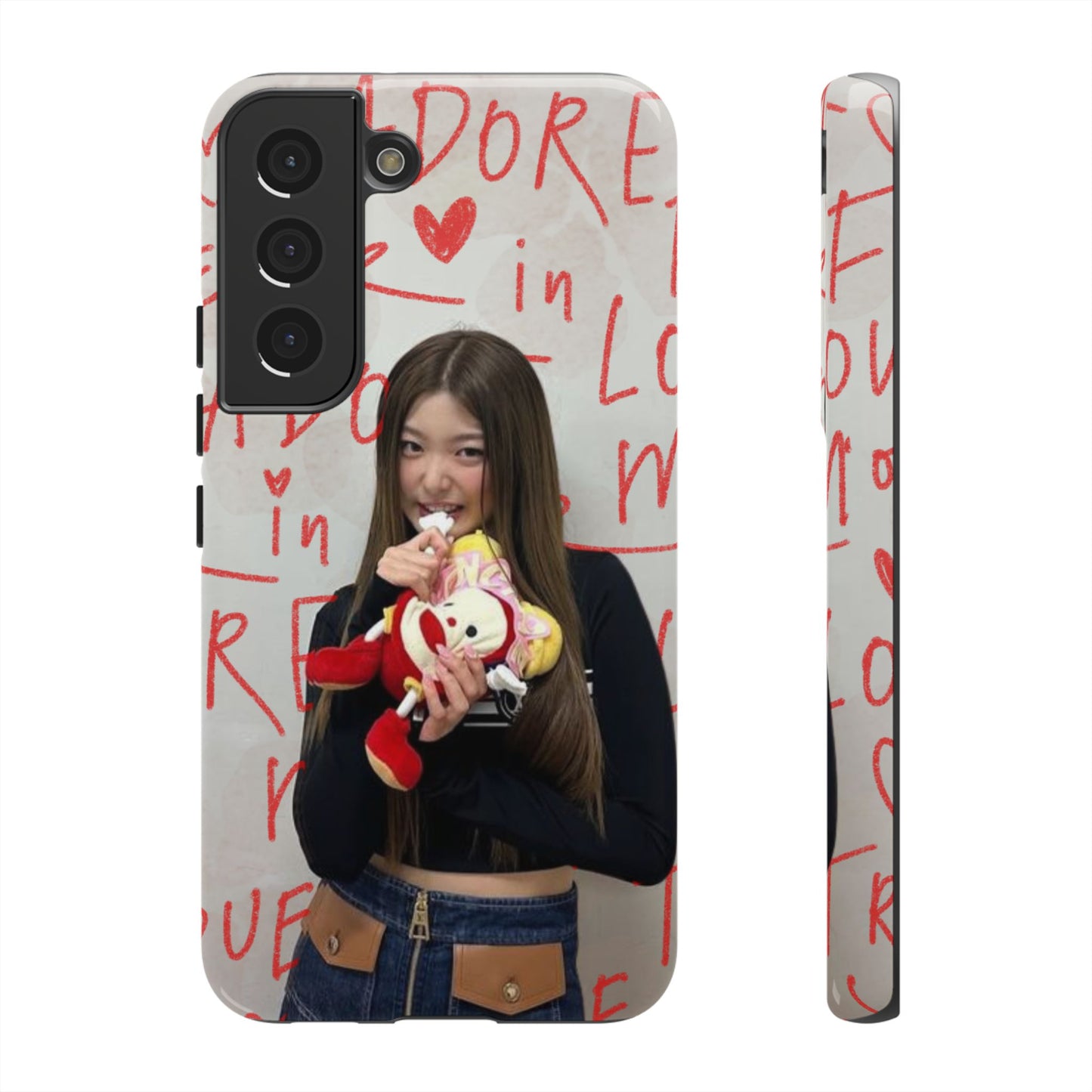 Yoonchae Phone Case — Adore Graffiti Heart Background