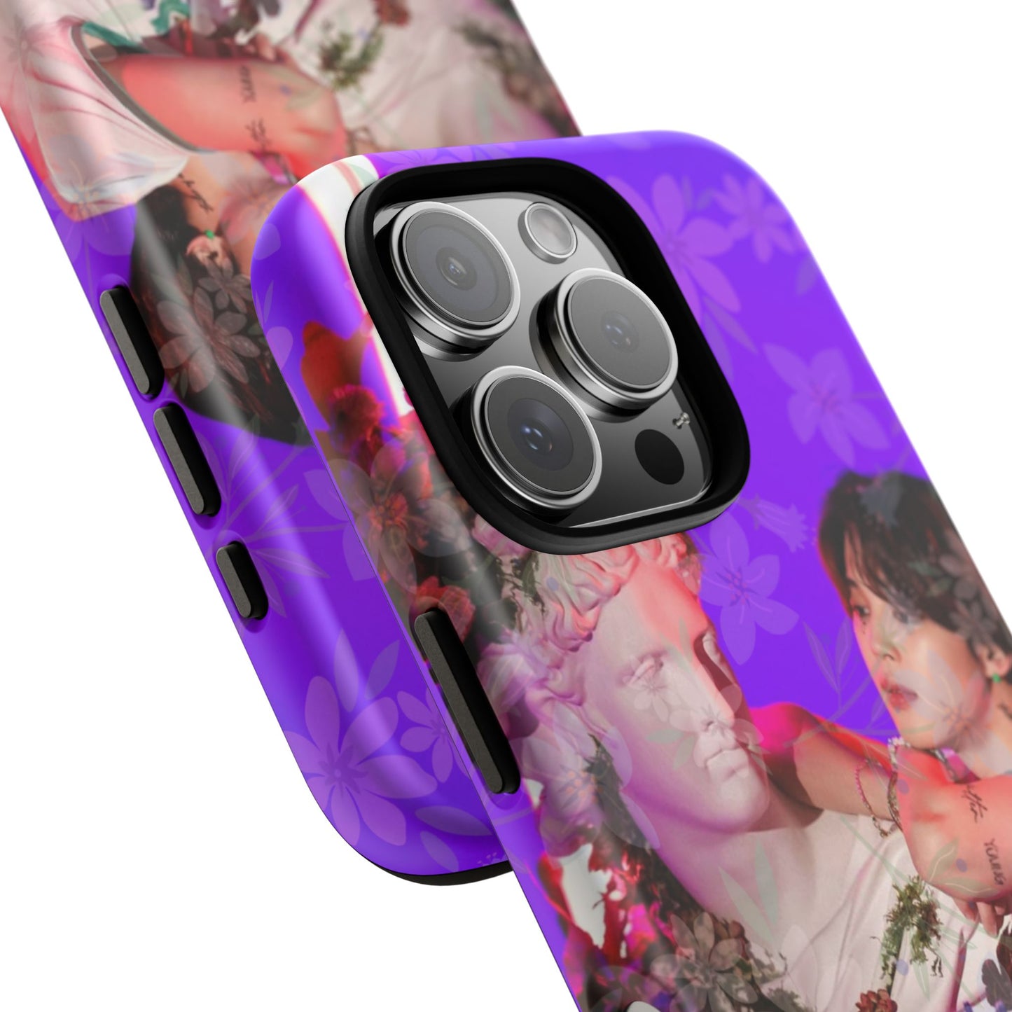 Park Jimin Phone Case — Retro Floral Phone Cover