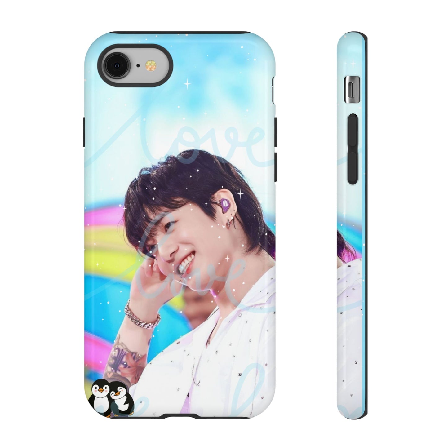 Jungkook Phone Case - Love Rainbow Kpop Design