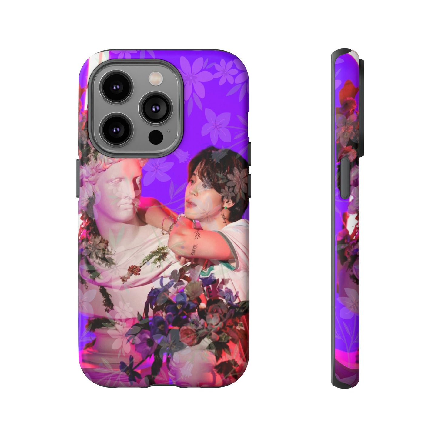 Park Jimin Phone Case — Retro Floral Phone Cover