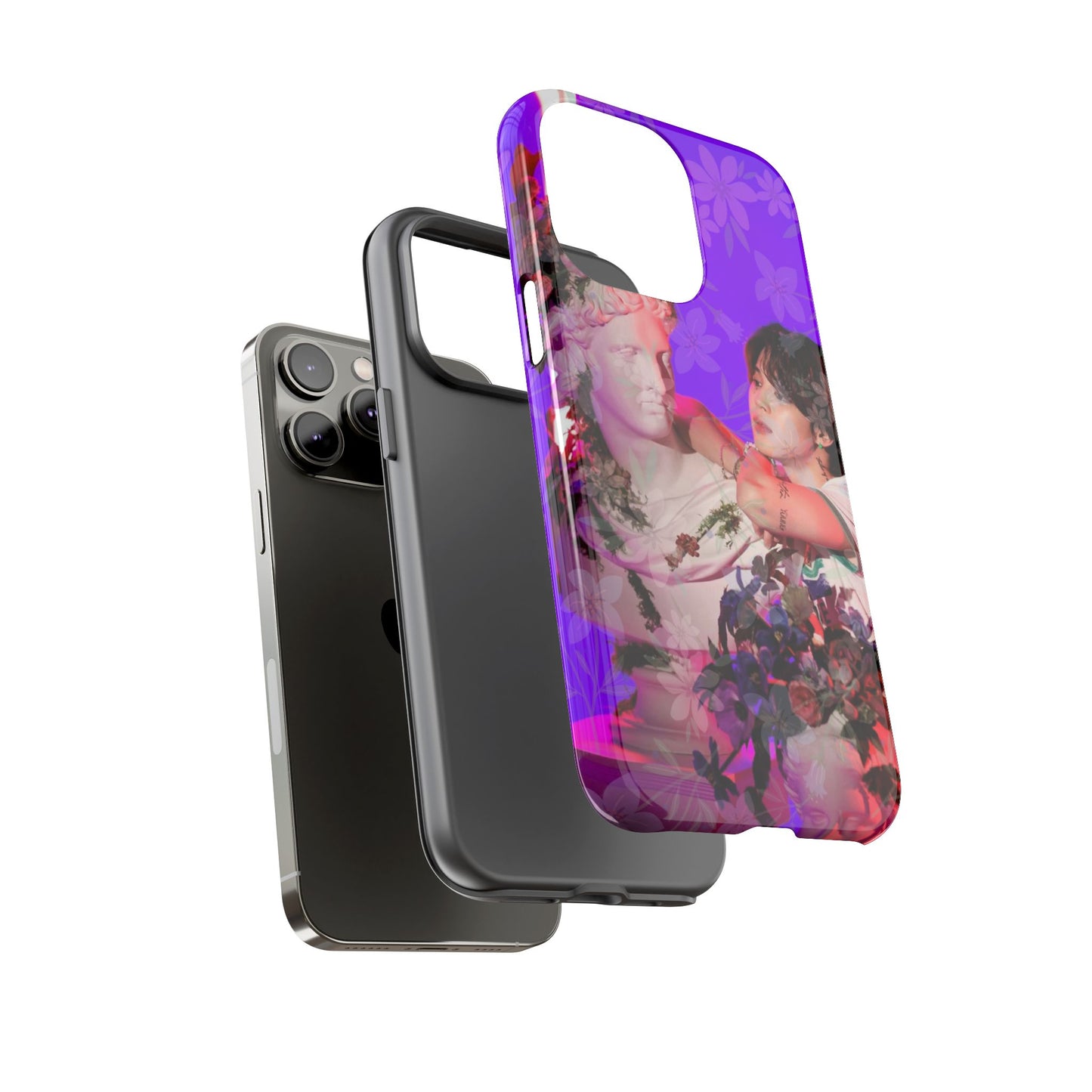 Park Jimin Phone Case — Retro Floral Phone Cover