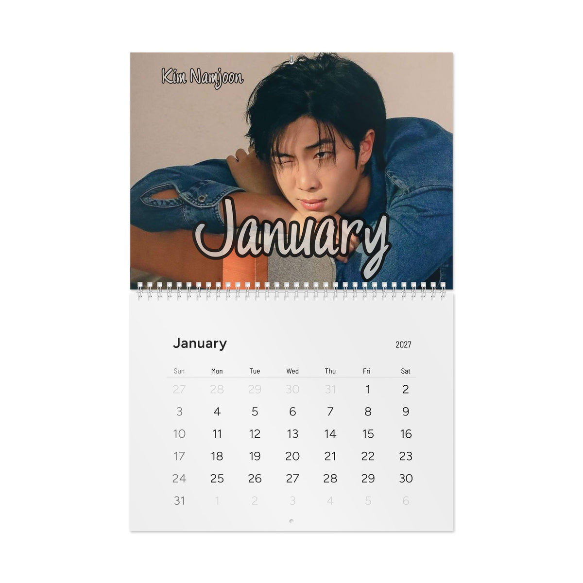 BTS 2027 Wall Calendar