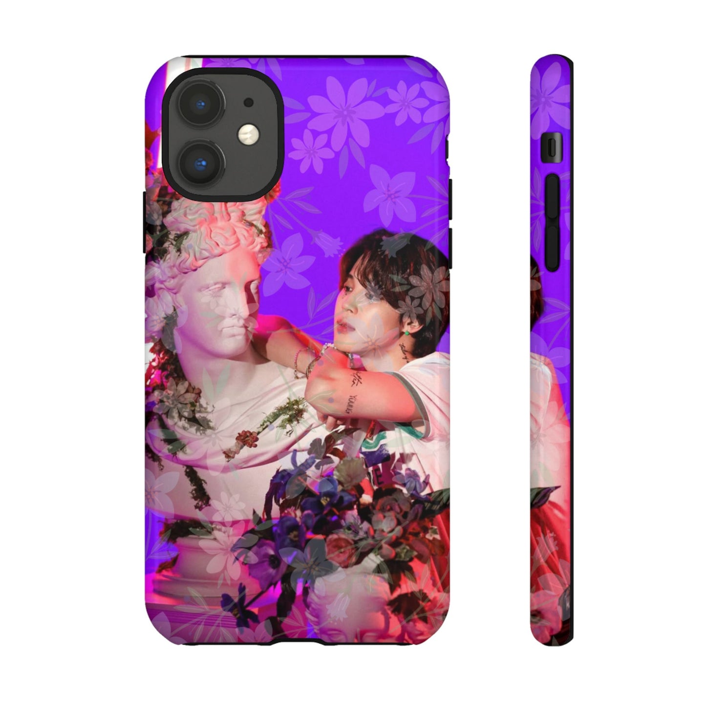 Park Jimin Phone Case — Retro Floral Phone Cover
