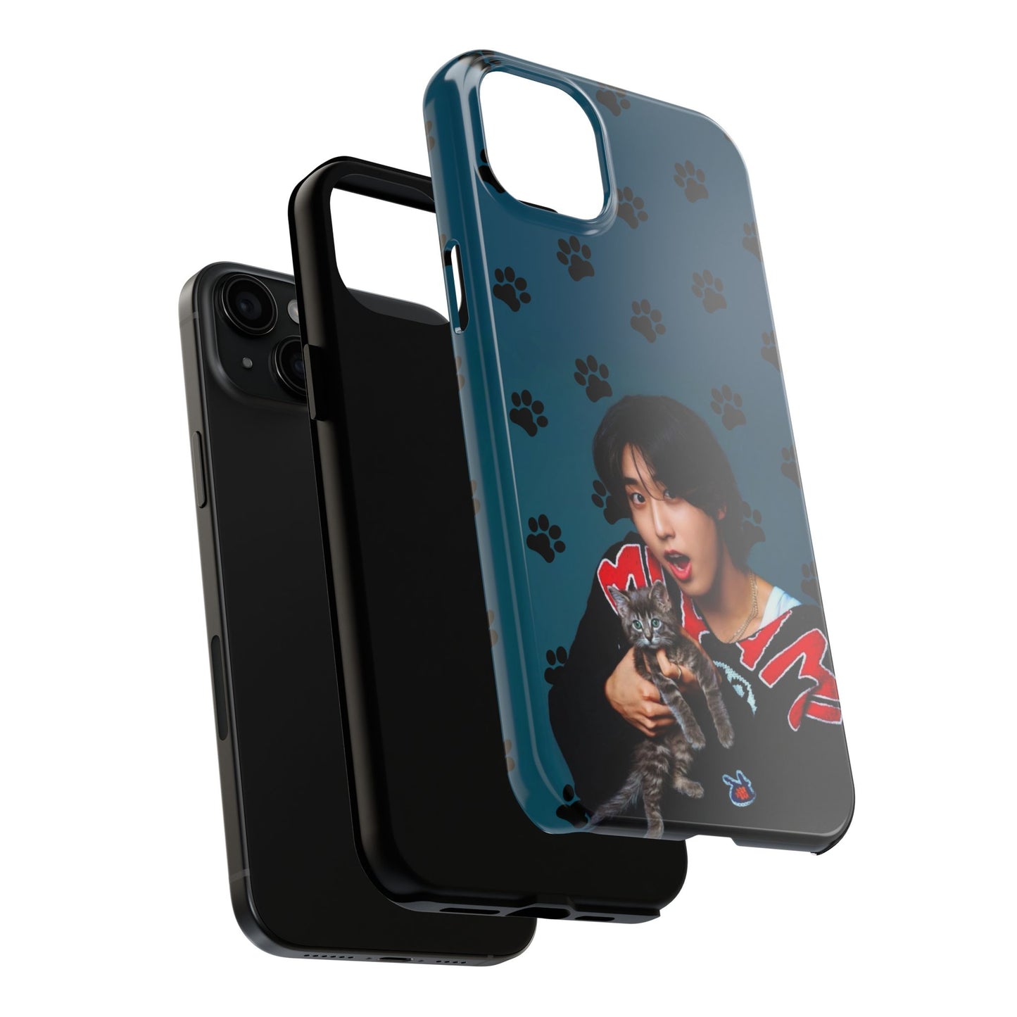 Han Jisung Paw Pattern Tough Phone Case — Photo Graphic Design