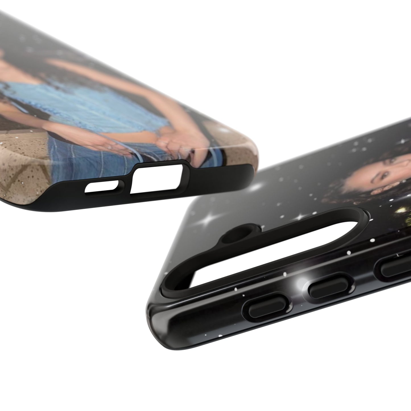 Daniela Phone Case — Glam Night Photo Sparkle Design